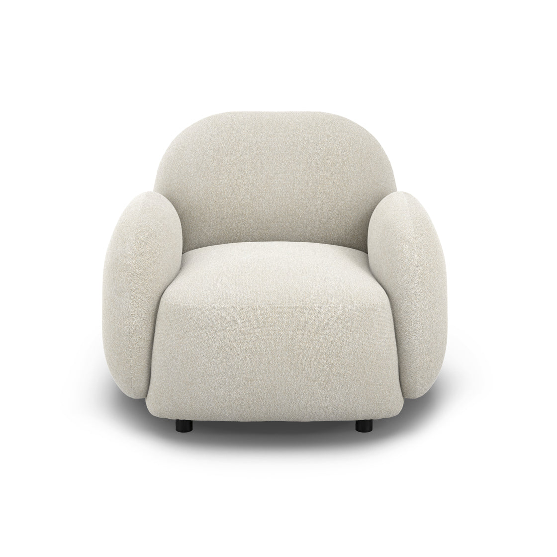Hagu Bone White Weave Accent Armchair